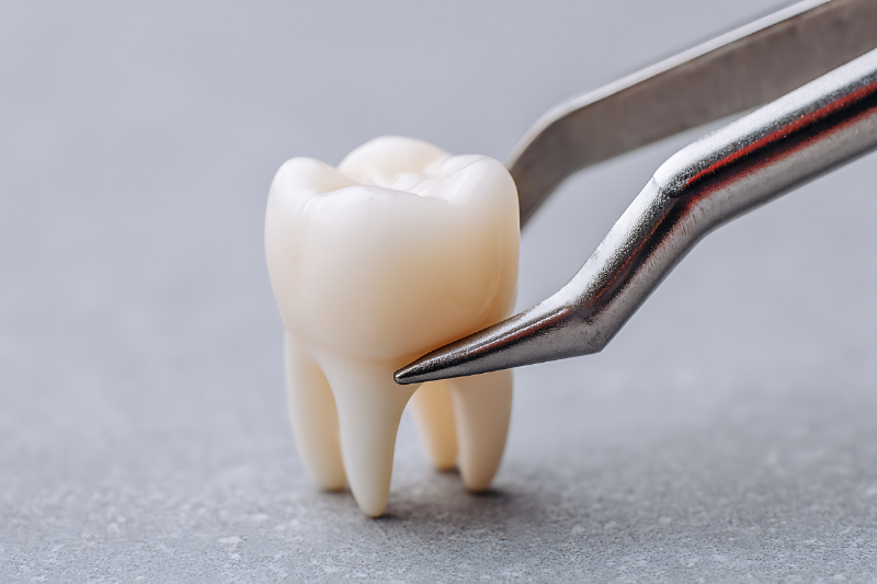 歯周病が進行したために抜いた歯