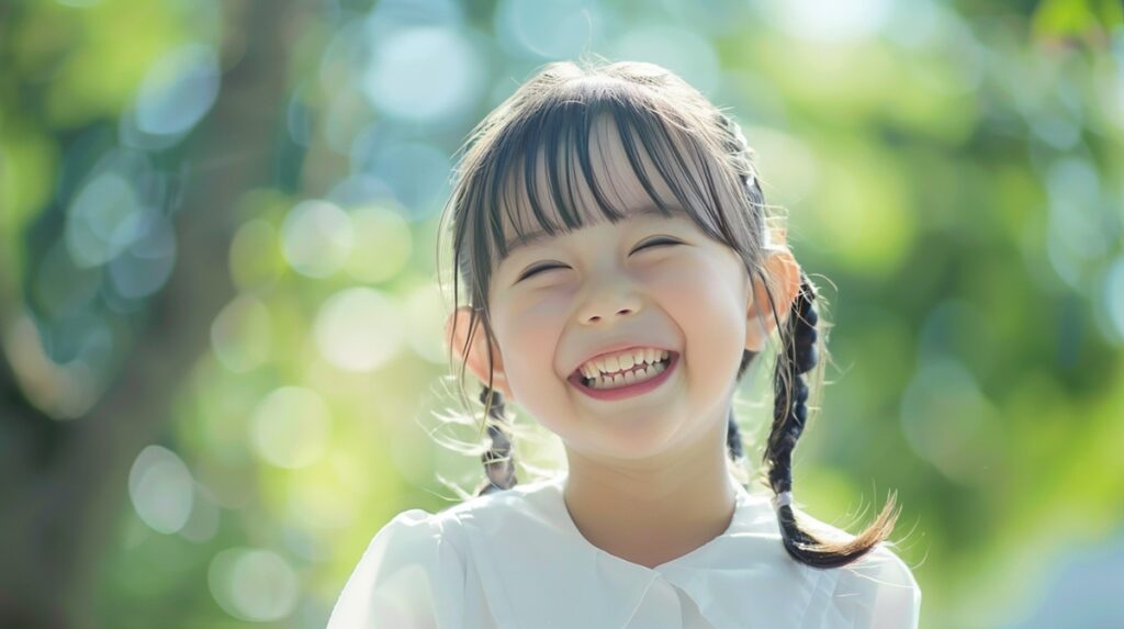 健康的な歯の子ども